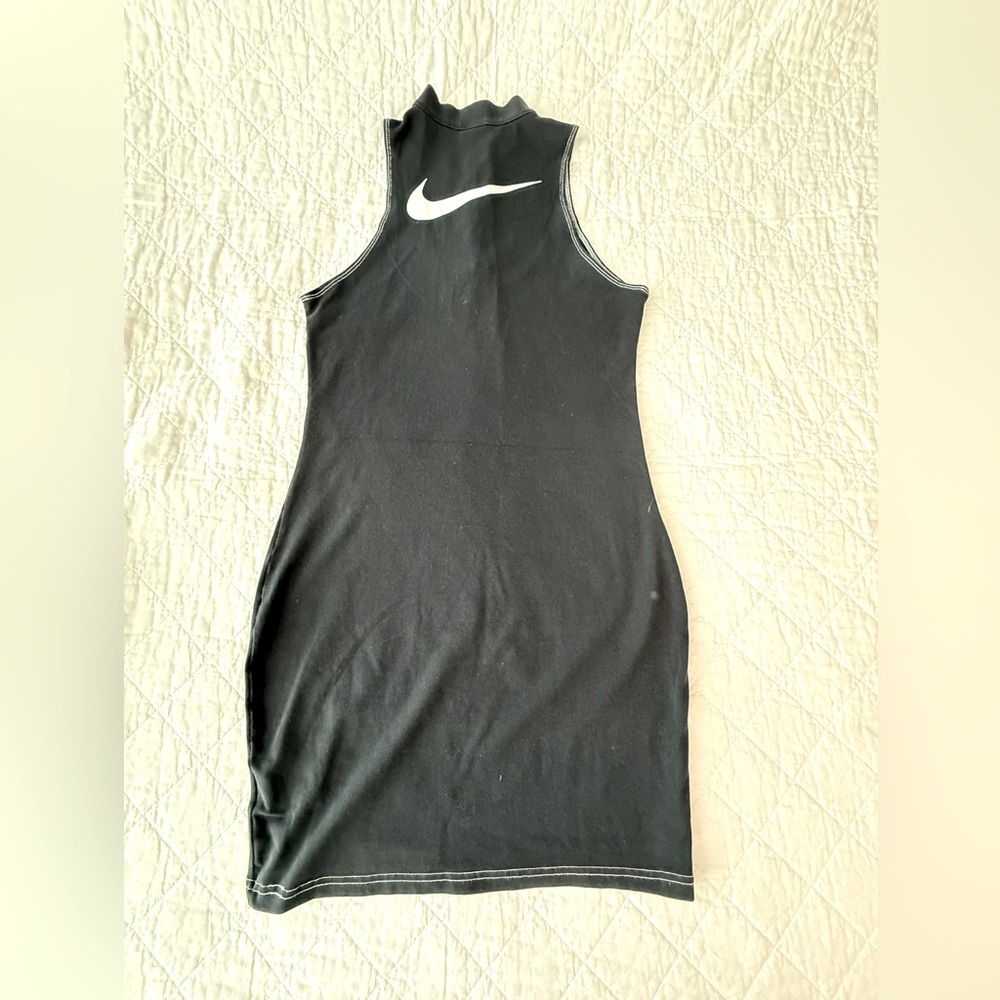 Nike Black Mini Dress with White Swoosh - Picture 13 of 15